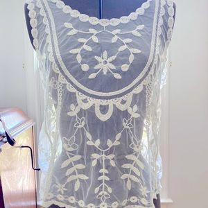 Candies Sleeveless Lace Top